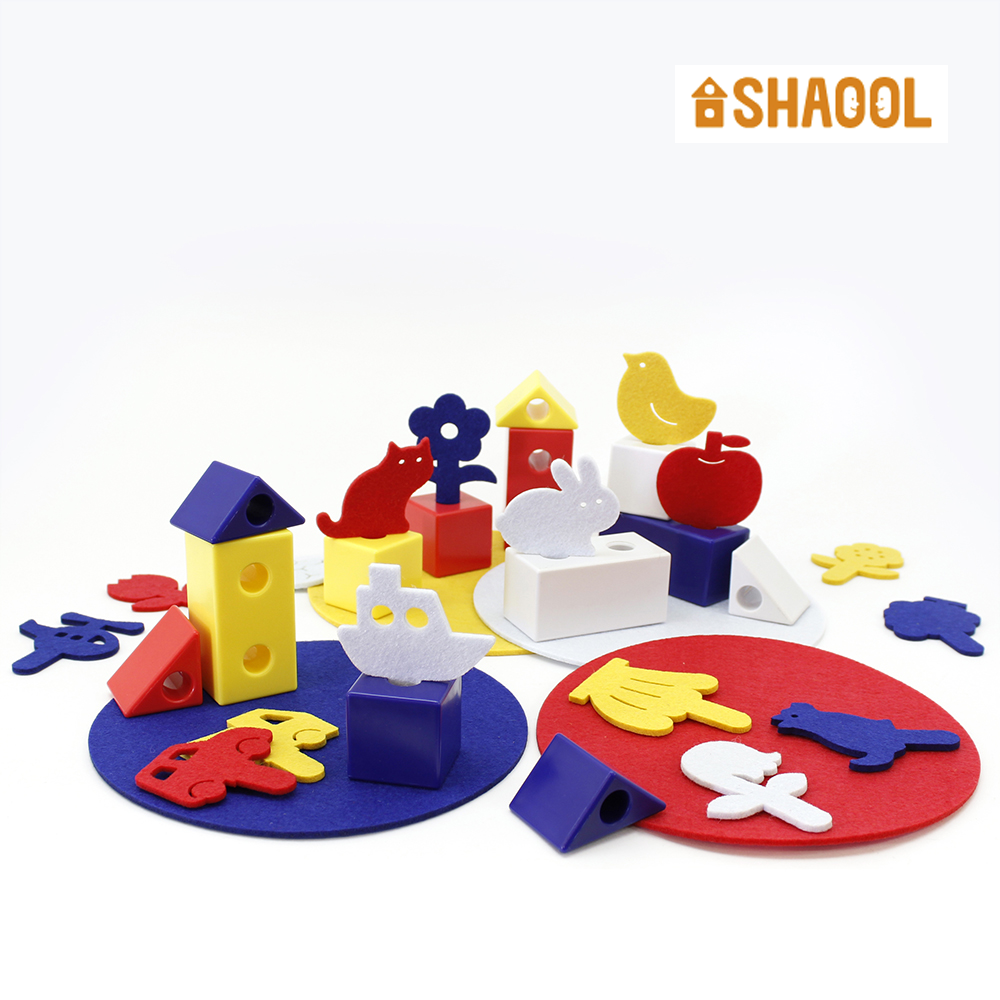 SHAOOL / コロンブスのつみき いろ・かたちあそびセット