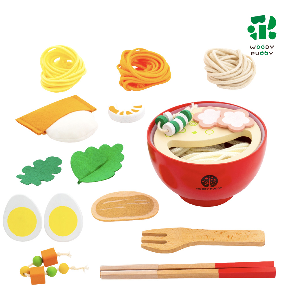 woody puddy / はじめてのおままごと めん料理セット